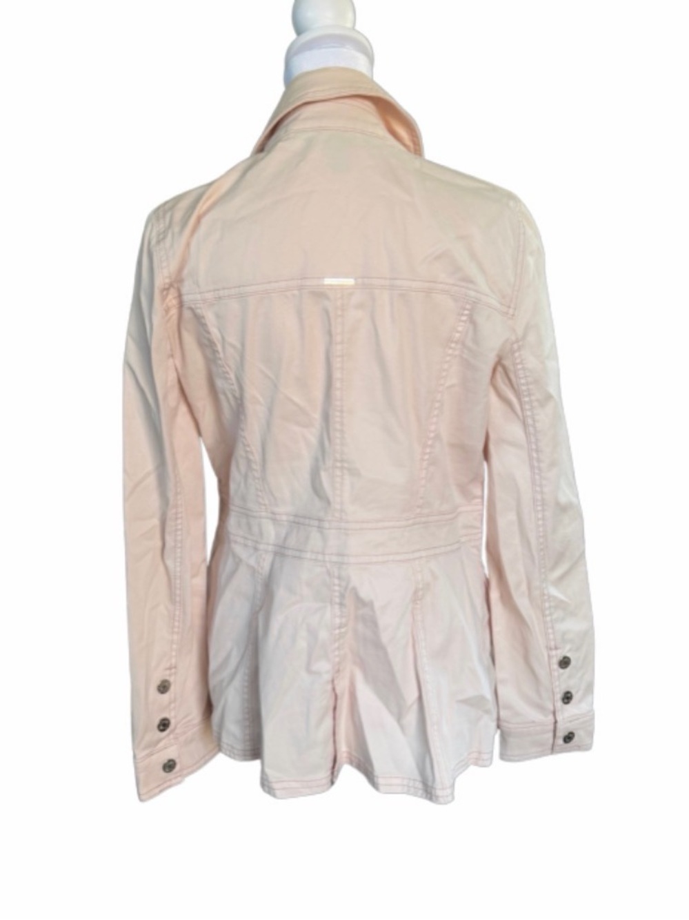 White House Black Market Pink Utility Jacket - Picture 2 of 5